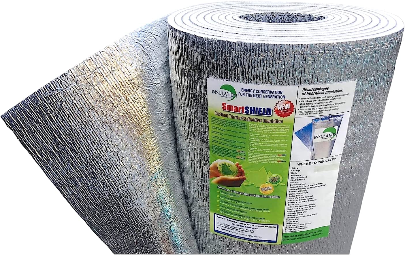 SmartSHIELD -10mm Reflective Insulation roll, Foam Core Radiant Barrier ...